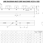 MULTIGRIP MACHINE VICE WITH SERRETED SLIDEWAYS