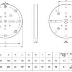 ADAPTOR PLATE FOR 5-AXIS VICES