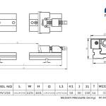 PRECISION TWO PIECE MODULAR MACHINE VICE